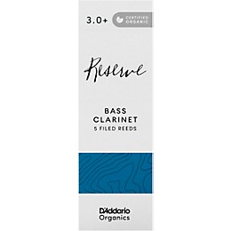 D'Addario Woodwinds Reserve, Bass Clarinet Reeds - Box of 5 3+