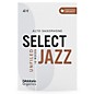 D'Addario Woodwinds Select Jazz Alto Saxophone Unfiled Organic Reeds Box of 10 4H thumbnail
