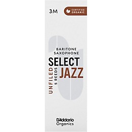 D'Addario Woodwinds Select Jazz, Baritone Saxophone - Unfiled,Box of 5 3M