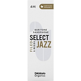 D'Addario Woodwinds Select Jazz, Baritone Saxophone - Filed,Box of 5 4M