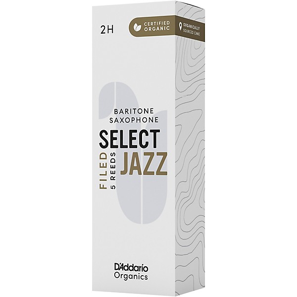 D'Addario Woodwinds Select Jazz, Baritone Saxophone - Filed,Box of 5 2H