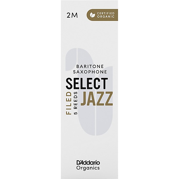 D'Addario Woodwinds Select Jazz, Baritone Saxophone - Filed,Box of 5 2M