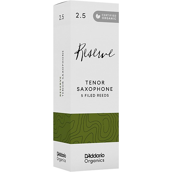 D'Addario Woodwinds Reserve, Tenor Saxophone - Box of 5 2.5