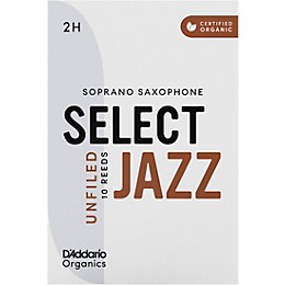 D'Addario Woodwinds Select Jazz, Soprano Saxophone - Unfiled,Box of 10 2H