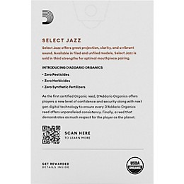 D'Addario Woodwinds Select Jazz, Soprano Saxophone - Unfiled,Box of 10 2H