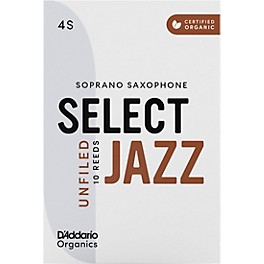 D'Addario Woodwinds Select Jazz, Soprano Saxopho... D'Addario Woodwinds Select Jazz, Soprano Saxophone - Unfiled,Box of 10 4S