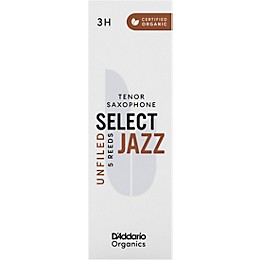 D'Addario Woodwinds Select Jazz, Tenor Saxophone Reeds - Unfiled,Box of 5 3H