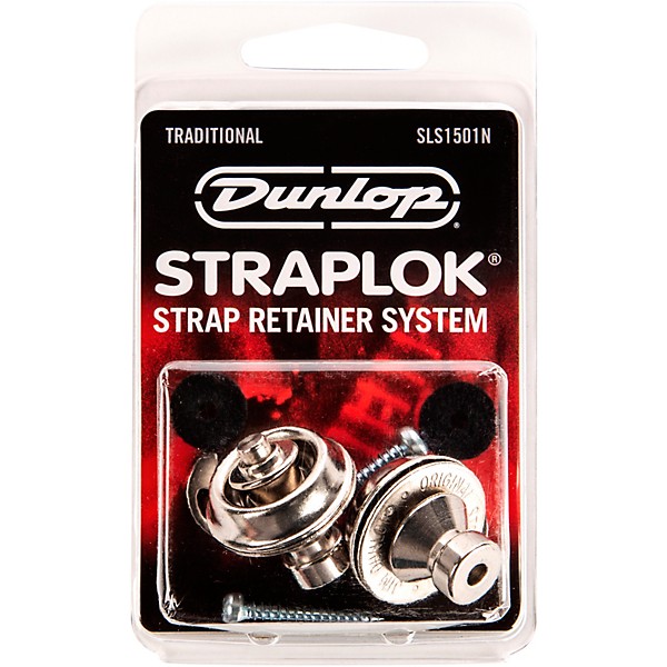 Dunlop Straplok Traditional Strap Retainer System Nickel