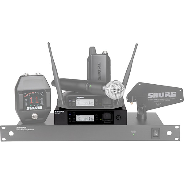 Shure GLX-D4R+ Rackmount Wireless Receiver
