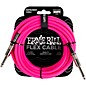 Ernie Ball FLEX Straight to Straight Instrument Cable 20 ft. Pink thumbnail