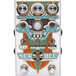 Beetronics FX Seabee Harmochorus Effects Pedal Silver Anodized