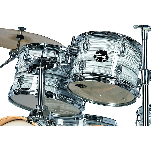 Mapex Venus Complete 5-Piece Drum Set With Hardware & Cymbals White Marblewood