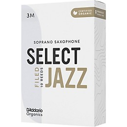 D'Addario Woodwinds Select Jazz, Soprano Saxophone - Filed,Box of 10 3M