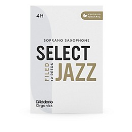 D'Addario Woodwinds Select Jazz, Soprano Saxophone - Filed,Box of 10 4H