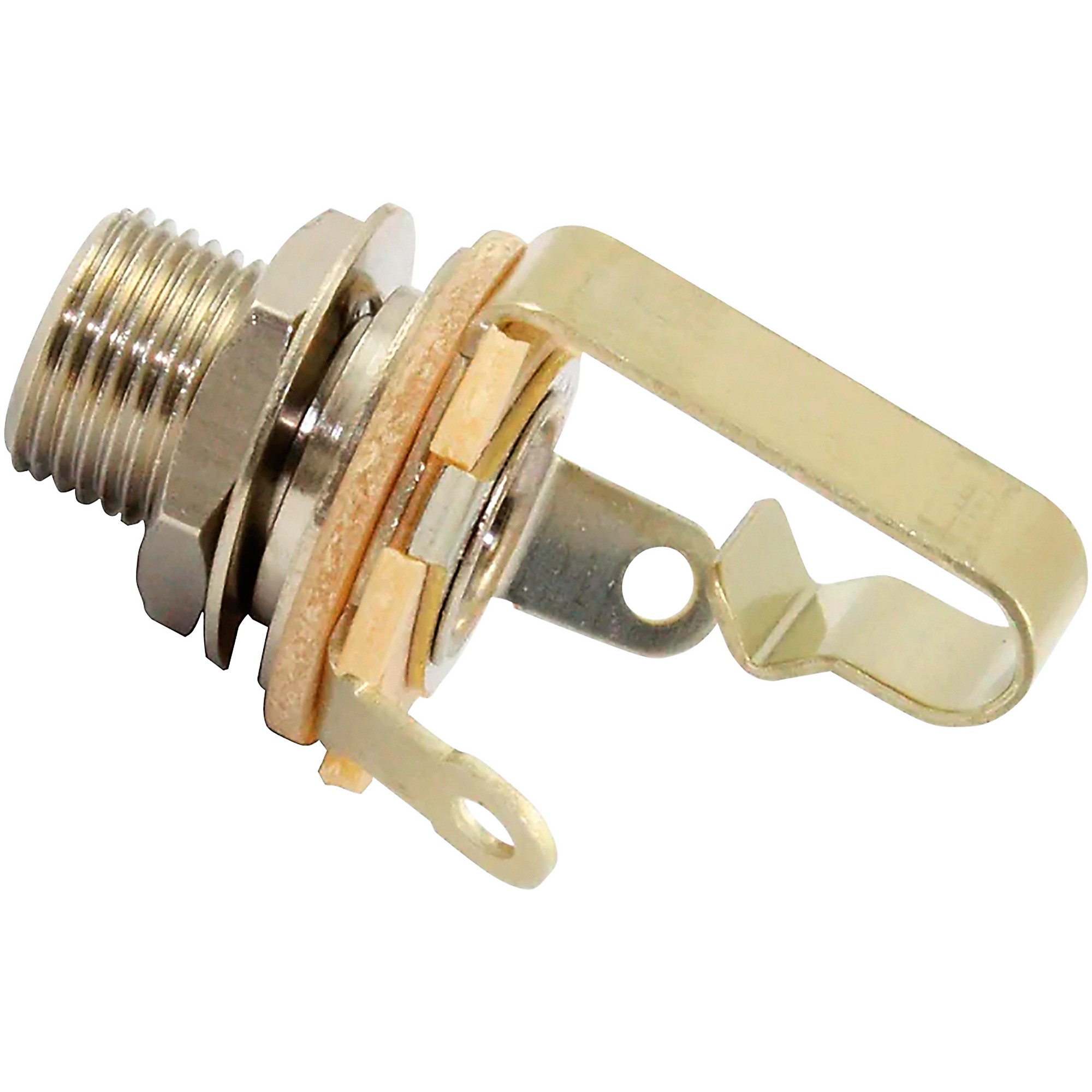 Allparts Switchcraft Long Thread Mono Output Jack, 3/8