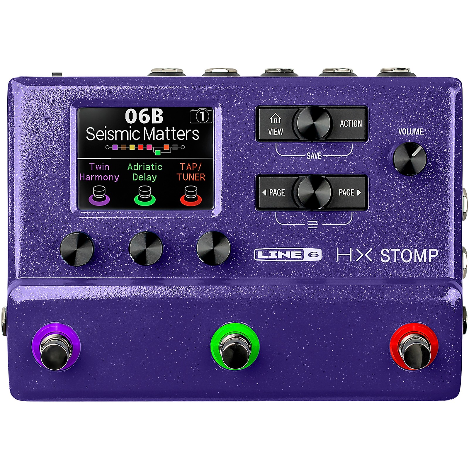 Line 6 HX Stomp Limited-Edition Multi-Effects Pedal Purple ...