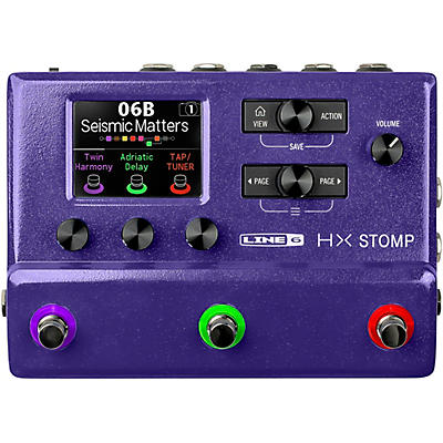 Line 6 Hx Stomp Limited-Edition Multi-Effects Pedal Purple for sale