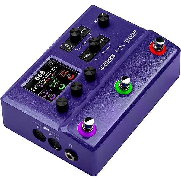 Line 6 HX Stomp Limited-Edition Multi-Effects Pedal Purple 