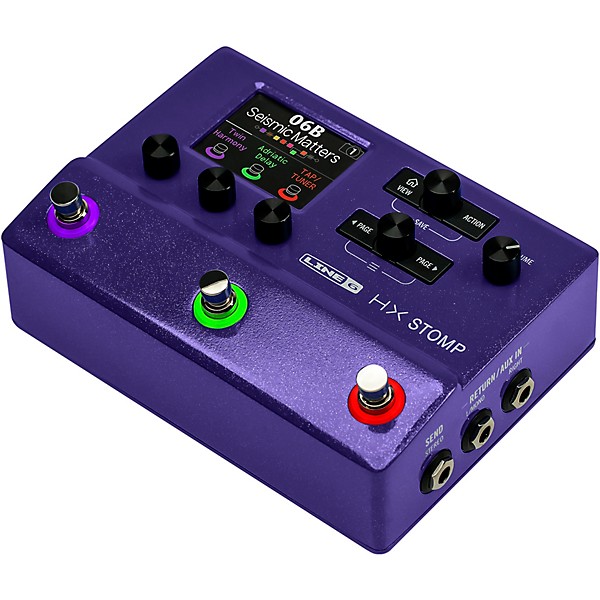 Line 6 HX Stomp Limited-Edition Multi-Effects Pedal Purple 