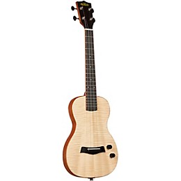 Kala Solid Body Tenor Acoustic-Electric Ukulele with Gig Bag Flame Maple