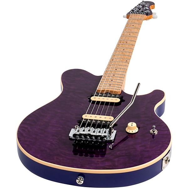 Platinum Ernie Ball Music Man Axis BFR Electric Guitar Translucent