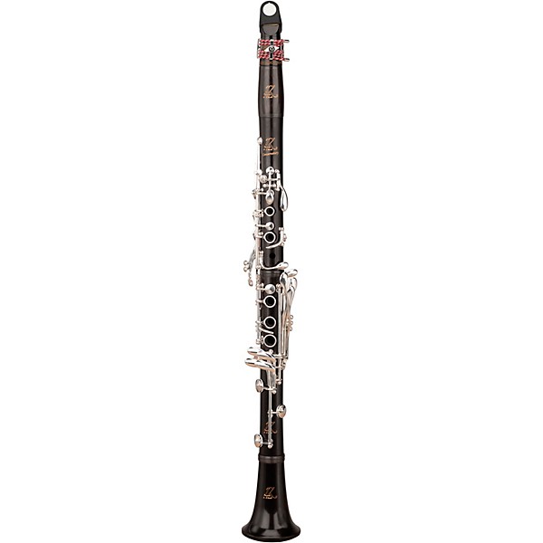RZ Clarinets Conservatory Grenadilla Bb Clarinet, 17 keys Silver Keys Adjustable Thumb Rest