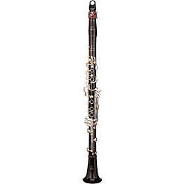 RZ Clarinets Capriccio Grenadilla Bb Clarinet, 18 Keys Silver Keys with Golden Pillars Adjustable Thumb Rest