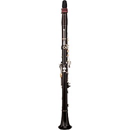 RZ Clarinets Capriccio Grenadilla Bb Clarinet, 18 Keys Silver Keys with Golden Pillars Adjustable Thumb Rest