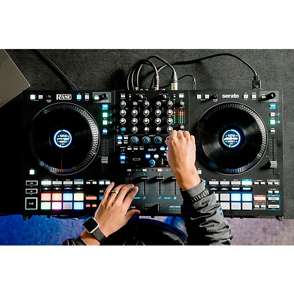 Open Box RANE FOUR Advanced Four-Channel Stems DJ Controller Level 1  Black