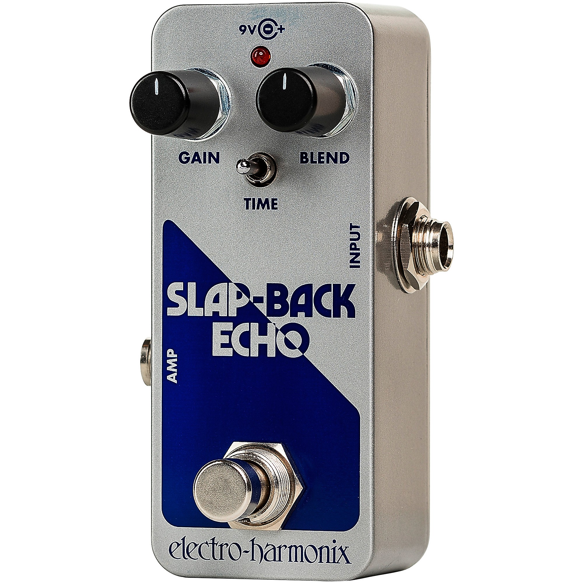 Electro-Harmonix SLAP-BACK ECHO Analog Delay Effects Pedal Silver