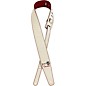 Fender John 5 Leather Strap White and Red thumbnail