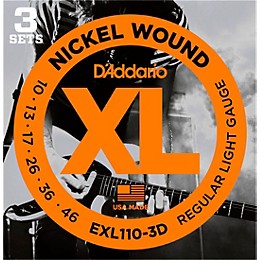 D'Addario EXL110 Nickel Light Electric Guitar Strings - 9 Sets