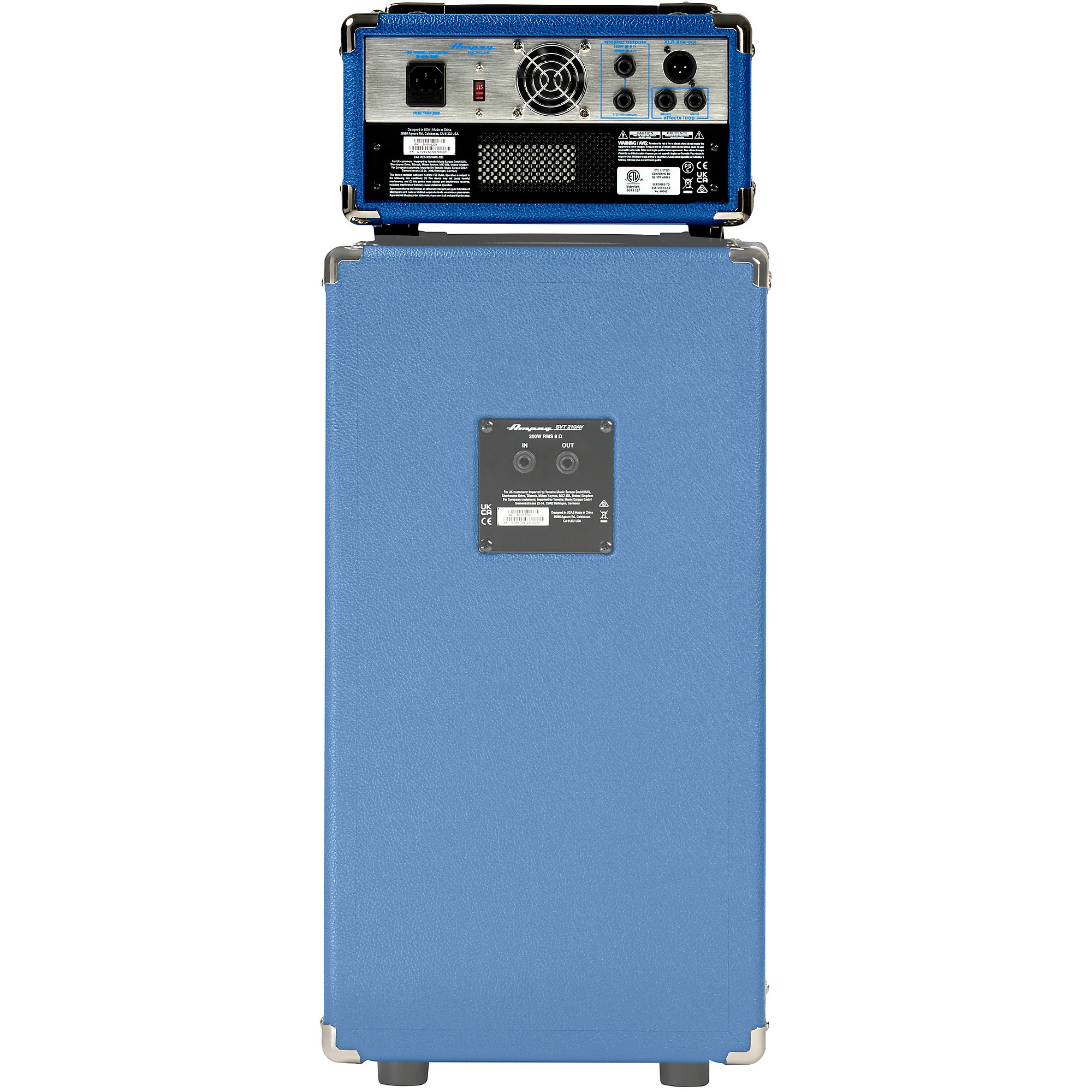 Ampeg Limited-Edition SVT Micro-VR Blue Bass Head Blue