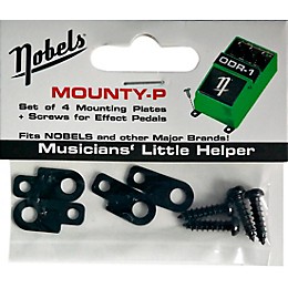 Nobels MOUNTY-P Set of 4 Mounting Plates & Screws For Effect Pedals