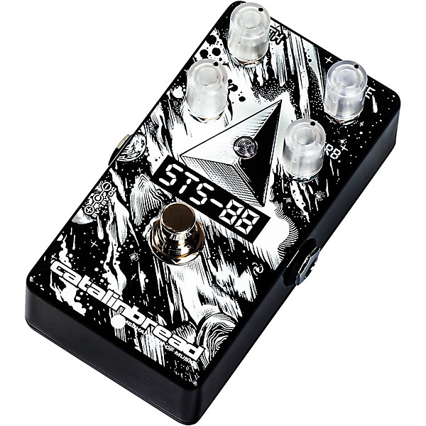 Open Box Catalinbread STS-88 Flange with Verb Effects Pedal Level 1 Black and White