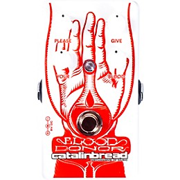Catalinbread Blood Donor Fuzz Effects Pedal Red and White