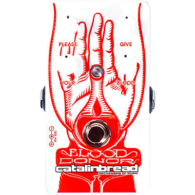 Catalinbread Blood Donor Fuzz Effects Pedal Red And White for sale