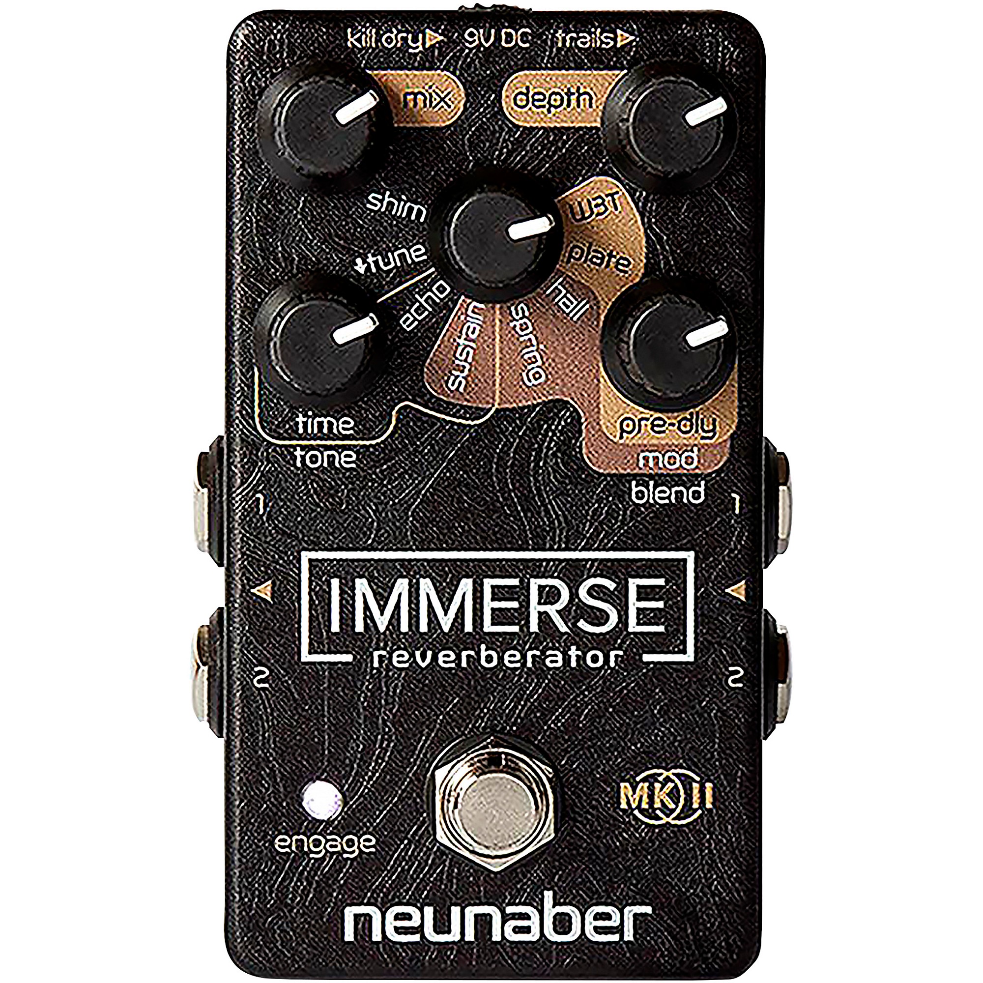 Neunaber Immerse Reverberator Mk II Stereo Reverb Effects Pedal 