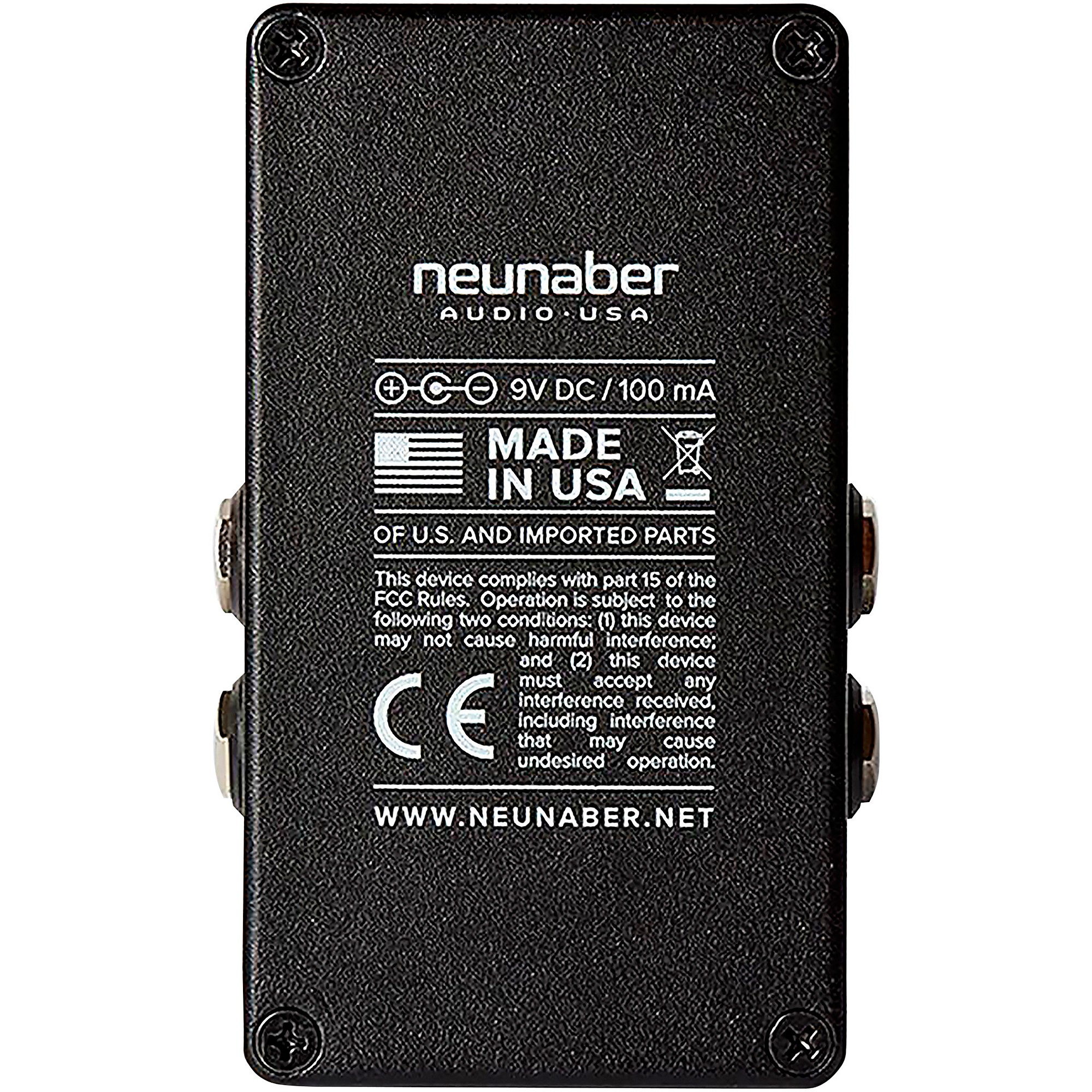 Neunaber Immerse Reverberator Mk II Stereo Reverb Effects Pedal Black