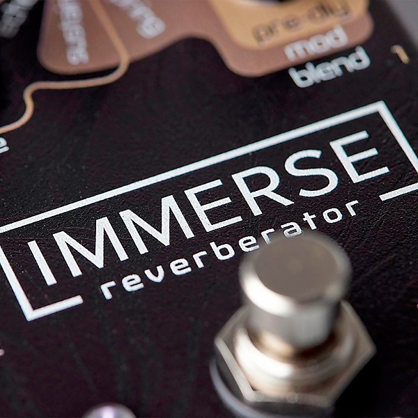 Neunaber Immerse Reverberator Mk II Stereo Reverb Effects Pedal Black