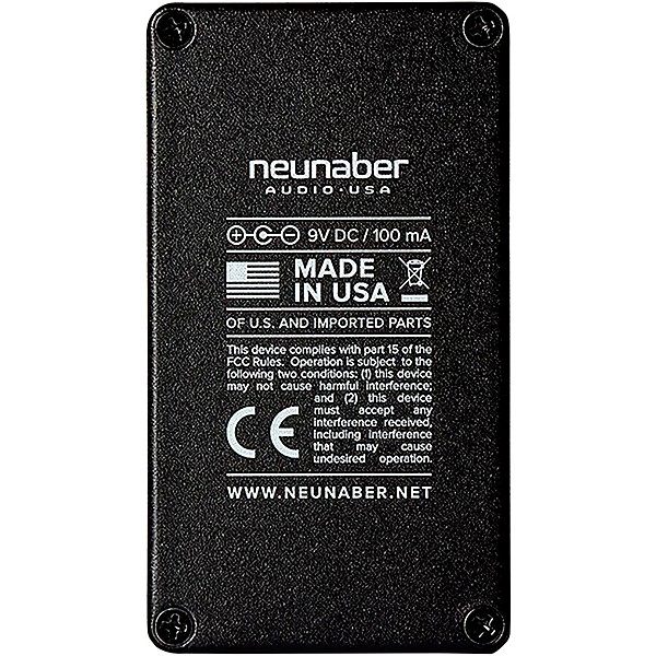 Neunaber Wet Reverb v5 Effects Pedal Black