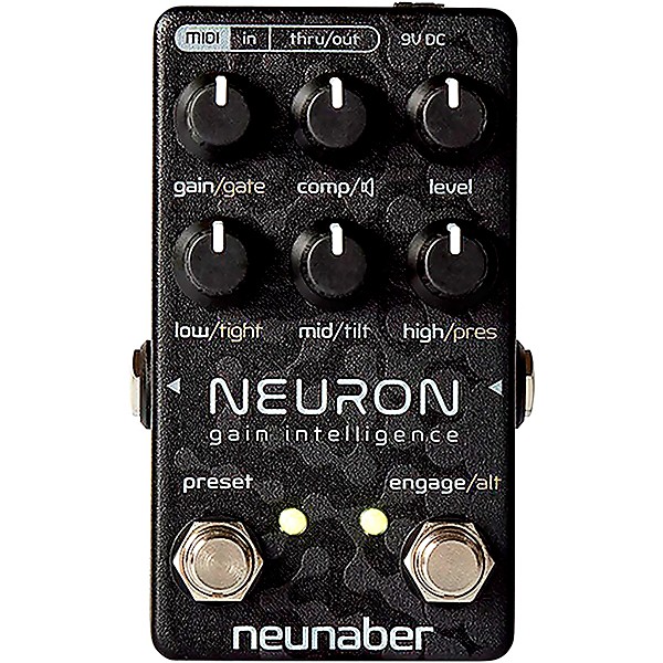 Open Box NEUNABER Neuron Gain Intelligence Dynamic Multistage Guitar Preamp Pedal Level 1 Black