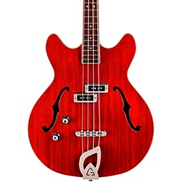 Guild Starfire I Bass Semi-Hollow Short Scale Double-Cut Left-Handed Bass Guitar Cherry Red