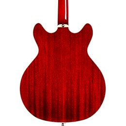 Guild Starfire I Bass Semi-Hollow Short Scale Double-Cut Left-Handed Bass Guitar Cherry Red