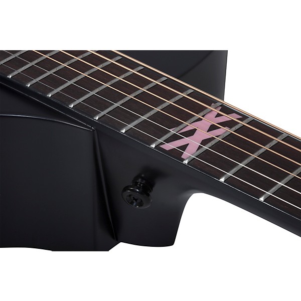 Schecter Guitar Research Machine Gun Kelly Signature Acoustic-Electric Guitar Satin Black