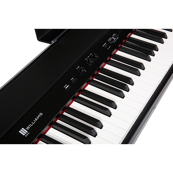 Williams Allegro IV 88-Key Digital Piano With Bluetooth and Sustain Pedal Black