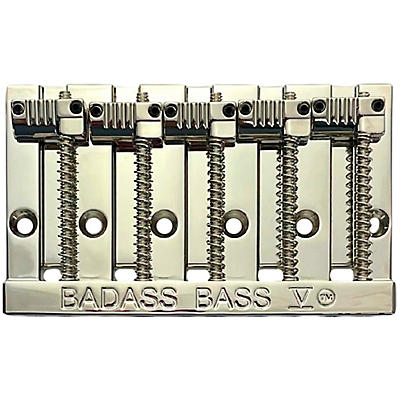 Leo Quan Badass V 5-String Bass Bridge With Grooved Saddles Nickel for sale