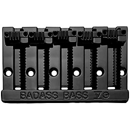 Leo Quan Badass V 5-String Bass Bridge With Grooved Saddles Black