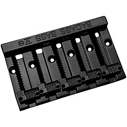 Leo Quan Badass V 5-String Bass Bridge With Grooved Saddles Black