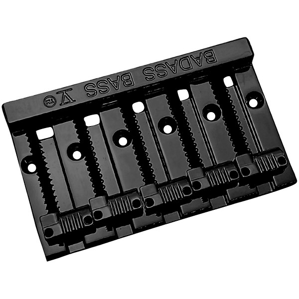 Leo Quan Badass V 5-String Bass Bridge With Grooved Saddles Black